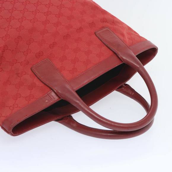 GUCCI GG Canvas Hand Bag Red 002 1093 Auth bs12270 - Picture 6 of 16